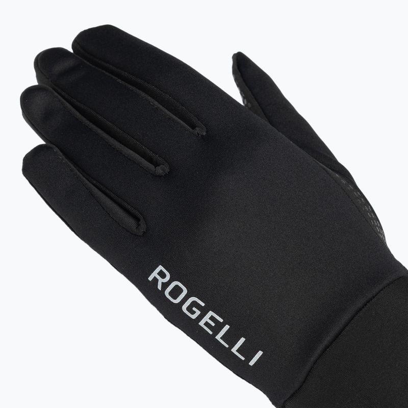Dámske cyklistické rukavice Rogelli Laval Mid Season LW Windproof black 4