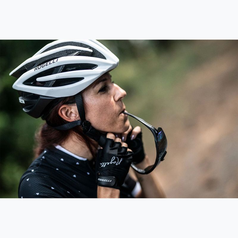 Cyklistická prilba Rogelli Tecta biela/čierna 9
