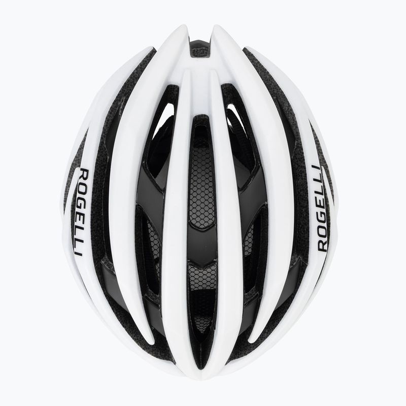 Cyklistická prilba Rogelli Tecta biela/čierna 6