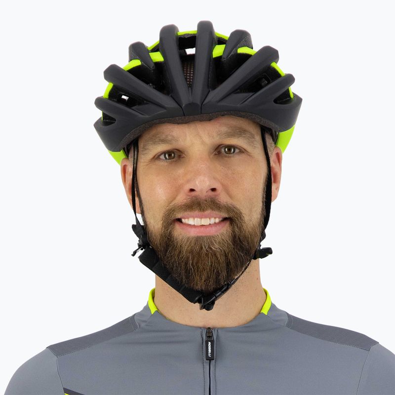 Cyklistická prilba Rogelli Tecta black/fluor 8