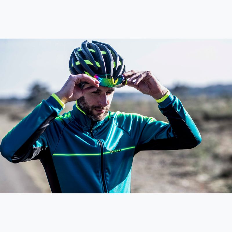 Cyklistická prilba Rogelli Tecta black/fluor 12