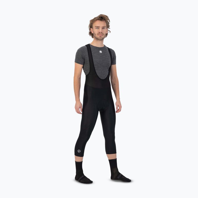 Rogelli Core 3/4 Bib Short pánske cyklistické šortky čierne