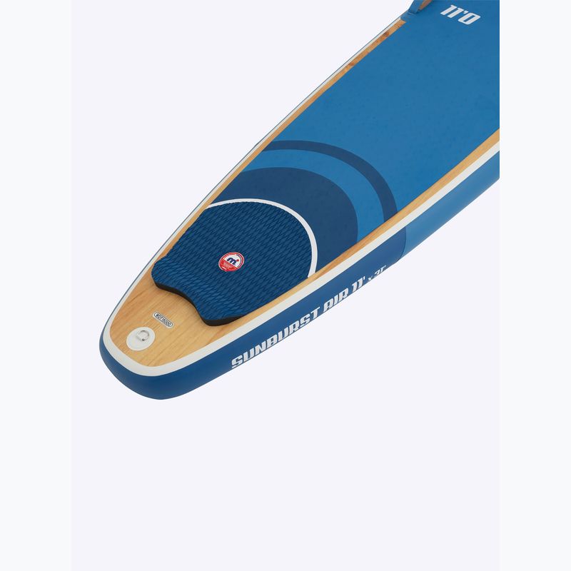 SUP doska Mistral Sunburst Air 11'0 Wood blue/white board 8