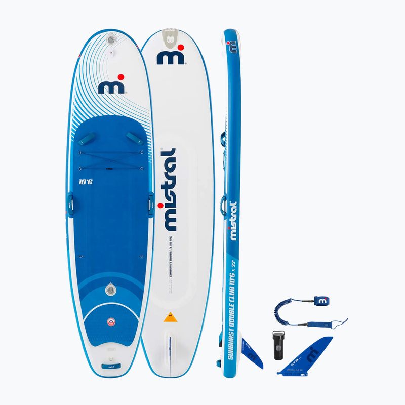 Doska SUP Mistral Sunburst Double Club 10'6" white/green