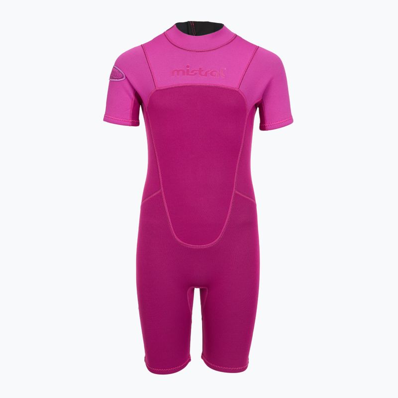 Detský plavecký neoprén Mistral Breeze 76 2,5/2mm Kids Shorty pink 2