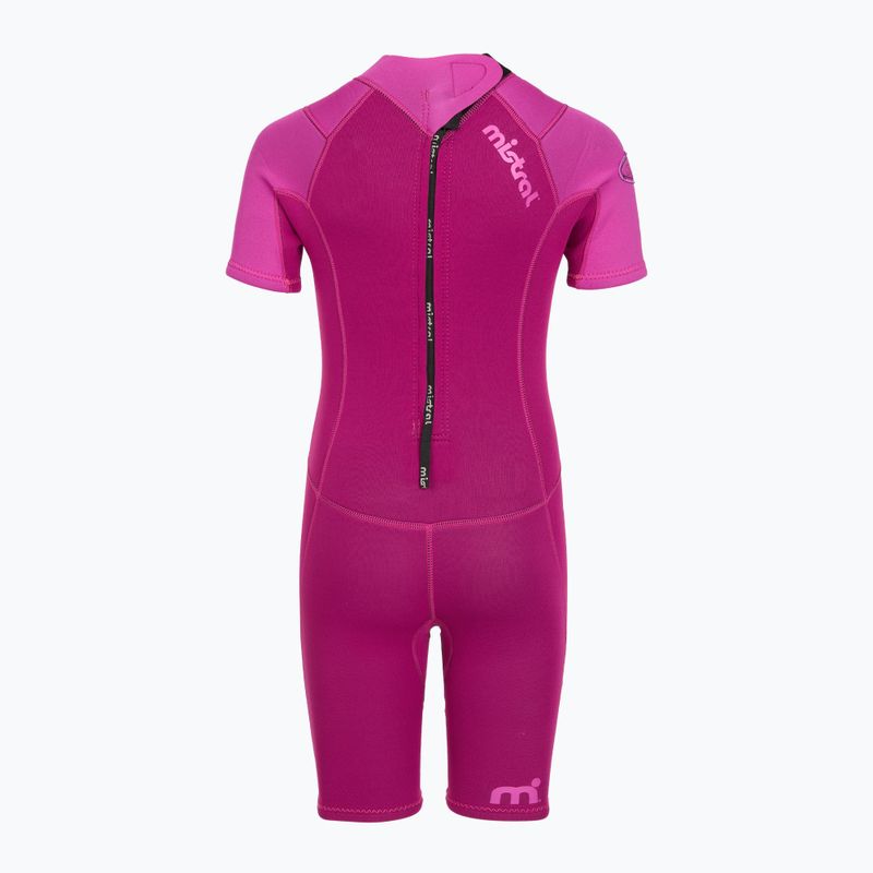 Detský plavecký neoprén Mistral Breeze 76 2,5/2mm Kids Shorty pink 3