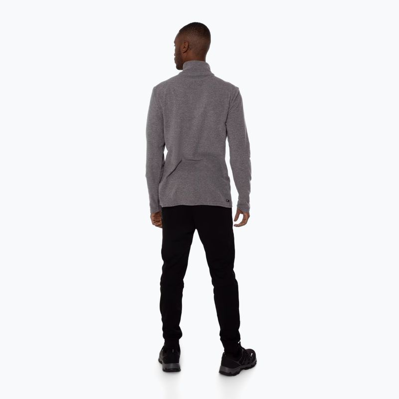 Pánska fleecová mikina Protest Perfectym 1/4 Zip Active dark grey melee 3