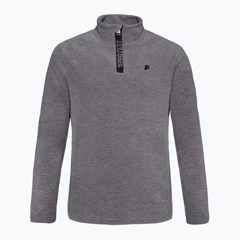 Pánska fleecová mikina Protest Perfectym 1/4 Zip Active dark grey melee 6