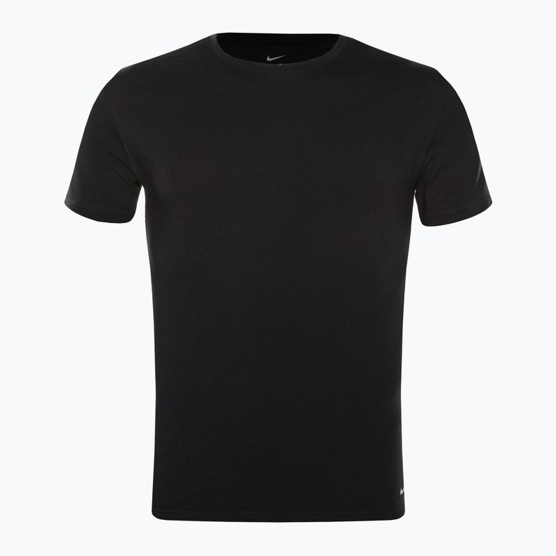 Pánske tréningové tričko Nike Everyday Cotton Stretch Crew Neck SS 2Pk 100 black