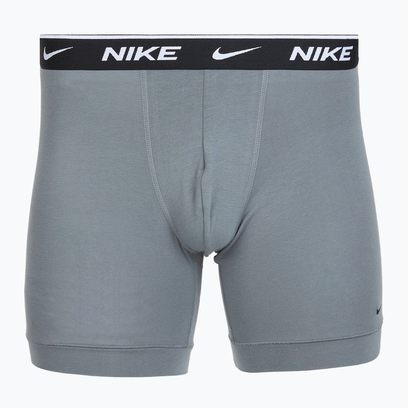 Pánske boxerky Nike Everyday Cotton Stretch 3 pairs swoosh print/grey/university blue 3