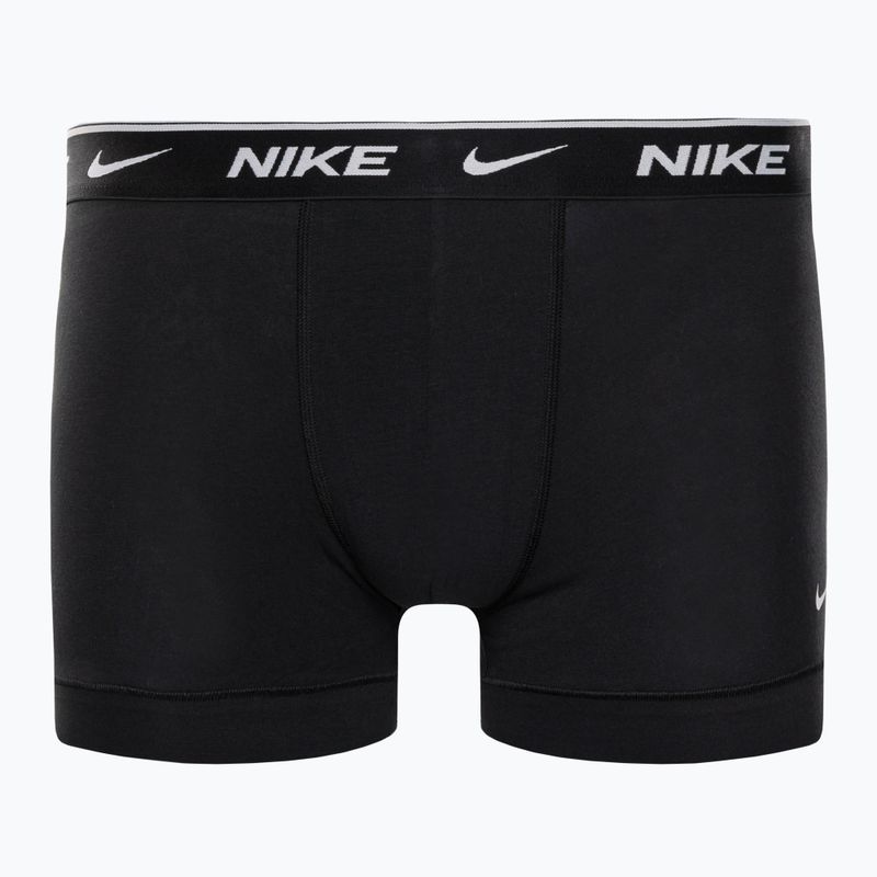 Pánske boxerky Nike Everyday Cotton Stretch Trunk 2Pk IEV black