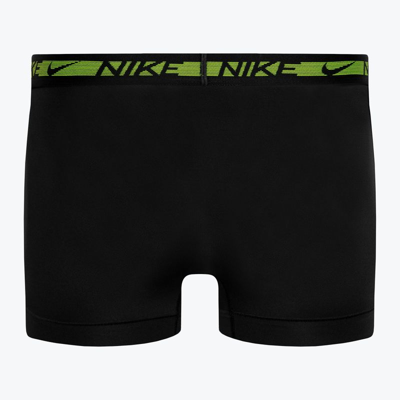 Pánske boxerky Nike Dri-FIT Ultra Stretch Micro Trunk 3 páry čierne/volt/modré/červené 3