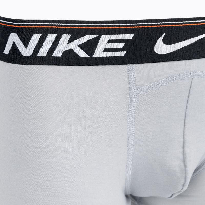 Pánske boxerky Nike Dri-FIT Ultra Comfort Trunk 3 páry šedá/oranžová 4