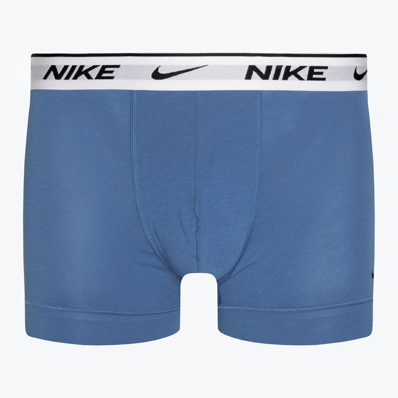 Pánske boxerky Nike Everyday Cotton Stretch Trunk 3 páry star blue/wolf grey/black white 2