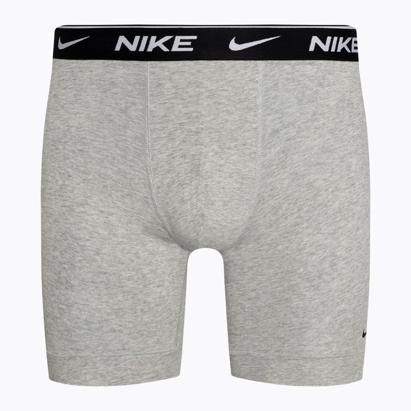 Pánske boxerky Nike Everyday Cotton Stretch Boxer Brief 3 páry hruškovo/sivé/čierne 3