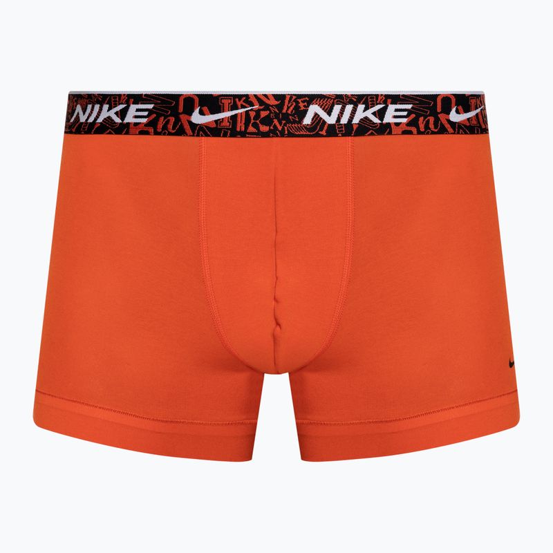 Pánske boxerky Nike Everyday Cotton Stretch Trunk 3 páry červená/aquarius blue/stadium green 2