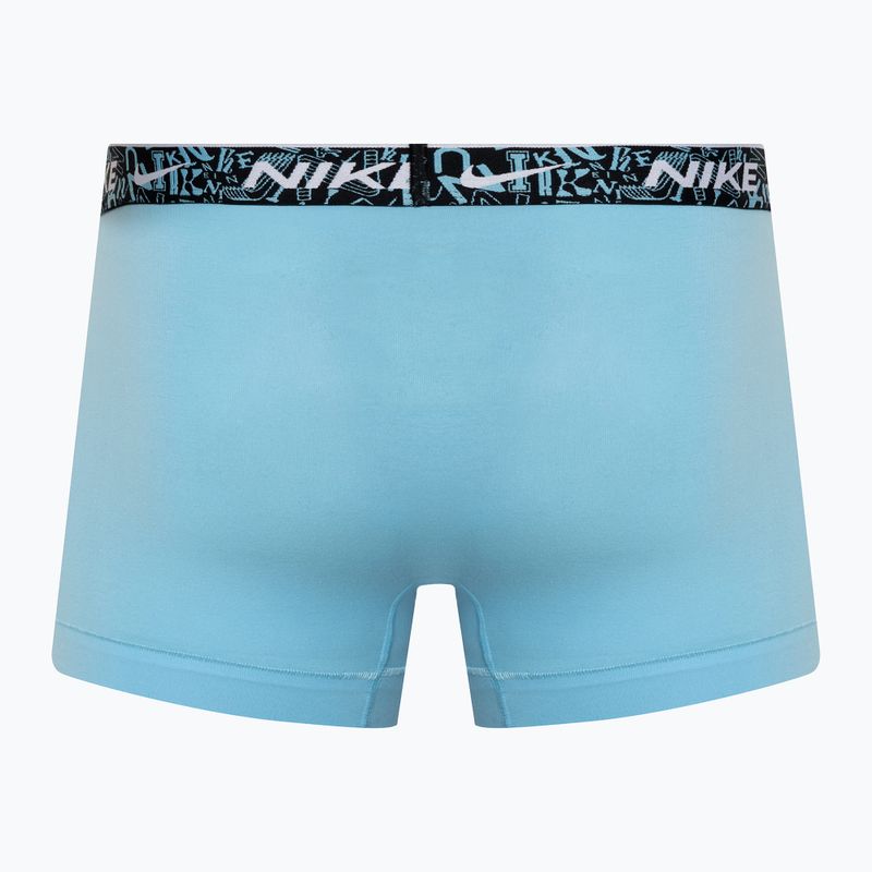 Pánske boxerky Nike Everyday Cotton Stretch Trunk 3 páry červená/aquarius blue/stadium green 5