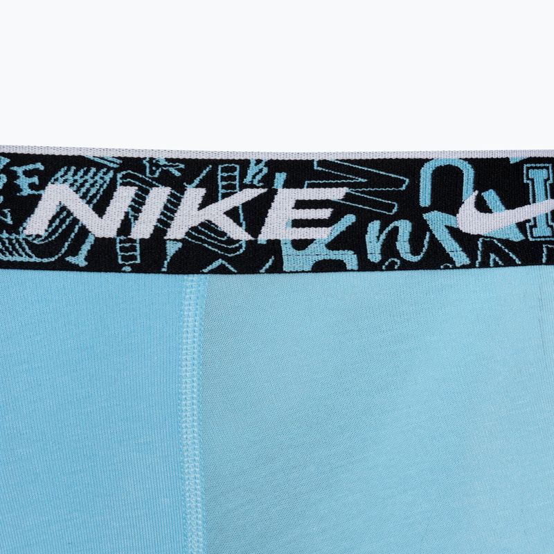 Pánske boxerky Nike Everyday Cotton Stretch Trunk 3 páry červená/aquarius blue/stadium green 7