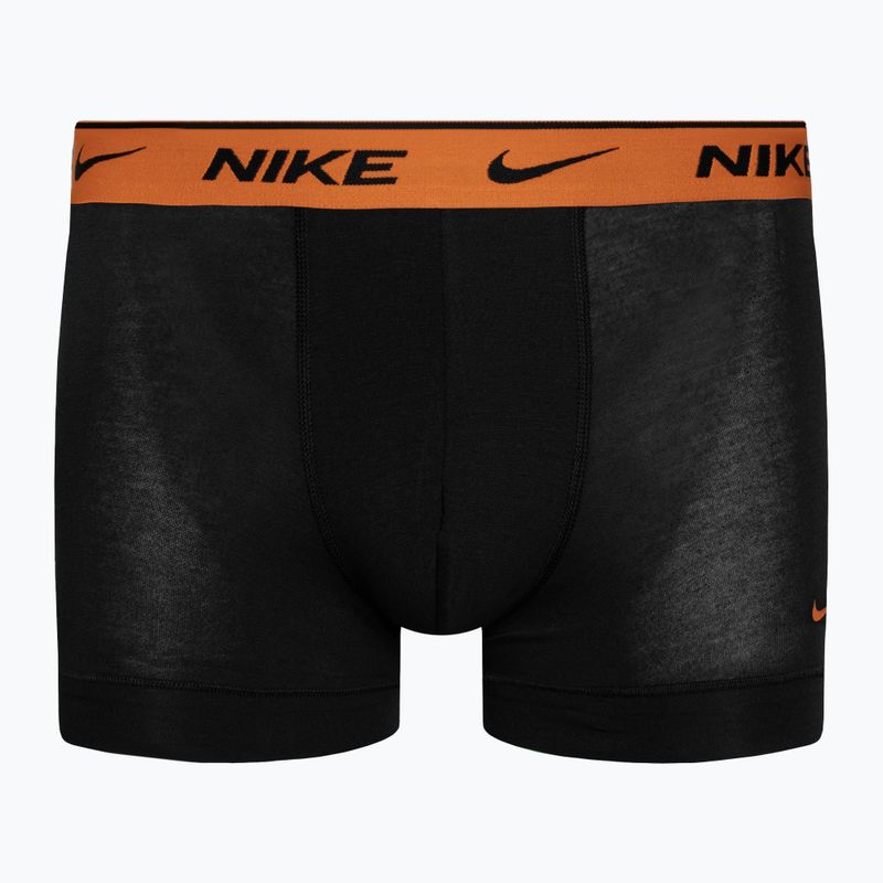 Pánske boxerky Nike Everyday Cotton Stretch Trunk 3 páry šedá/oranžová/žltá 3