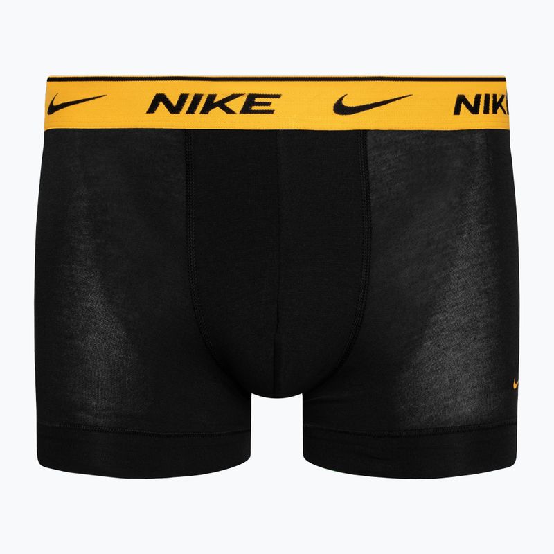 Pánske boxerky Nike Everyday Cotton Stretch Trunk 3 páry šedá/oranžová/žltá 4