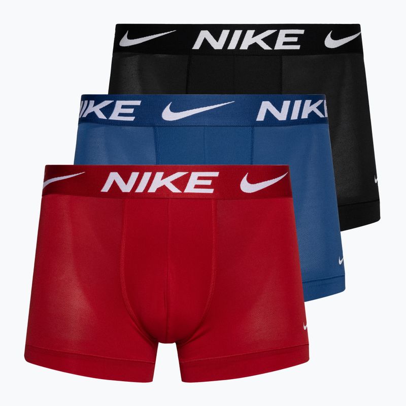 Pánske boxerky Nike Dri-Fit Essential Micro Trunk 3 páry black/red/blue