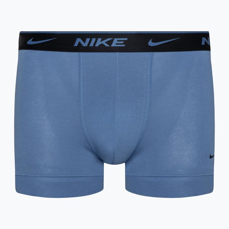 Pánske boxerky Nike Everyday Cotton Stretch Trunk 3 páry black/blue/grey 3