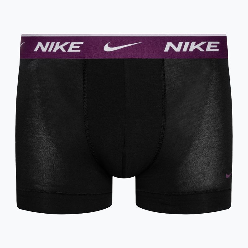 Pánske boxerky Nike Everyday Cotton Stretch Trunk 3 páry tyrkysová/fialová/modrá 2