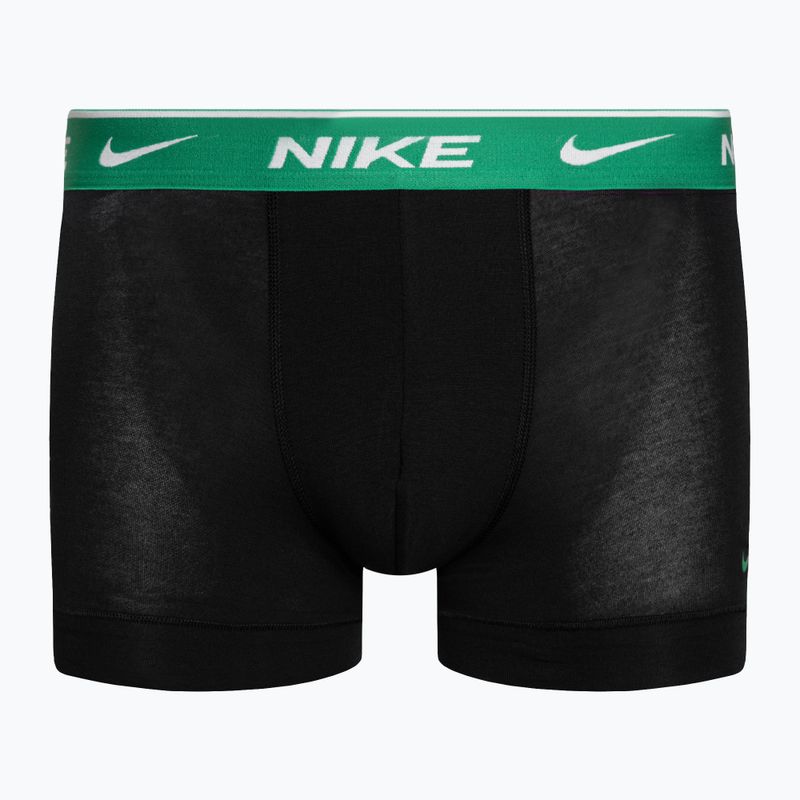 Pánske boxerky Nike Everyday Cotton Stretch Trunk 3 páry tyrkysová/fialová/modrá 3