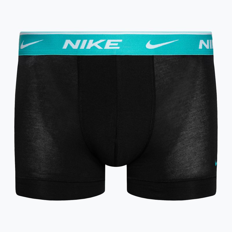 Pánske boxerky Nike Everyday Cotton Stretch Trunk 3 páry tyrkysová/fialová/modrá 4