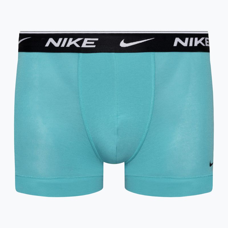 Pánske boxerky Nike Everyday Cotton Stretch Trunk 3 páry zelená/fialová/modrá 4