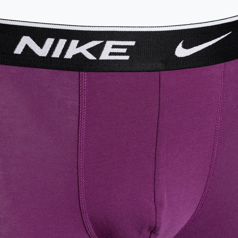 Pánske boxerky Nike Everyday Cotton Stretch Trunk 3 páry zelená/fialová/modrá 6