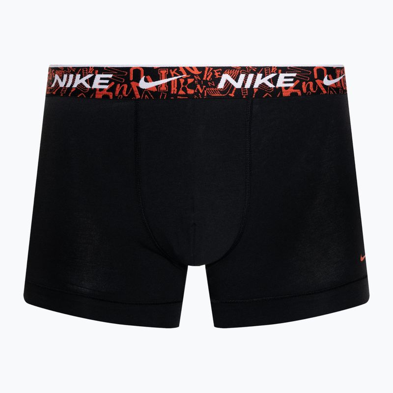 Pánske boxerky Nike Everyday Cotton Stretch Trunk 3 páry black/red/aquarius blue/stadium green 2