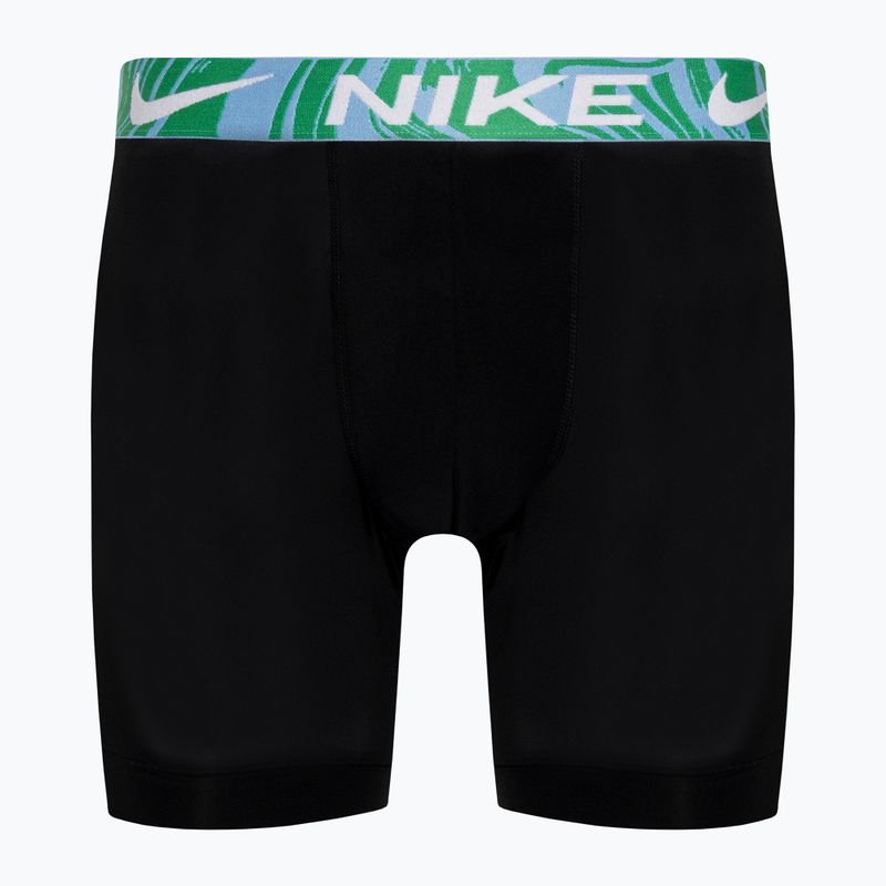 Pánske boxerky Nike Dri-Fit Essential Micro 3 páry black/aquarius bleu/laser fuchsia/grey 2