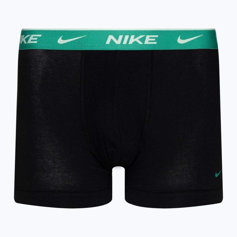 Pánske boxerky Nike Everyday Cotton Stretch Trunk 3 páry modrá/tyrkysová/ružová 2