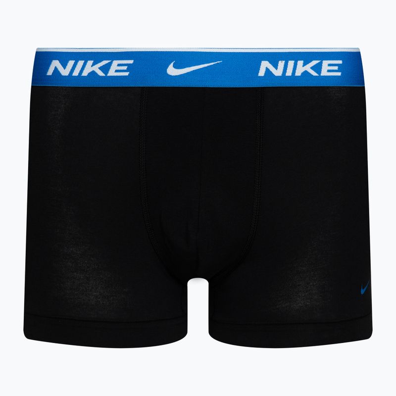 Pánske boxerky Nike Everyday Cotton Stretch Trunk 3 páry modrá/tyrkysová/ružová 3