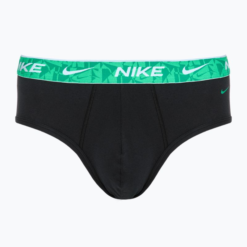 Pánske nohavičky Nike Everyday Cotton Stretch Brief 3 páry black/green/black 3