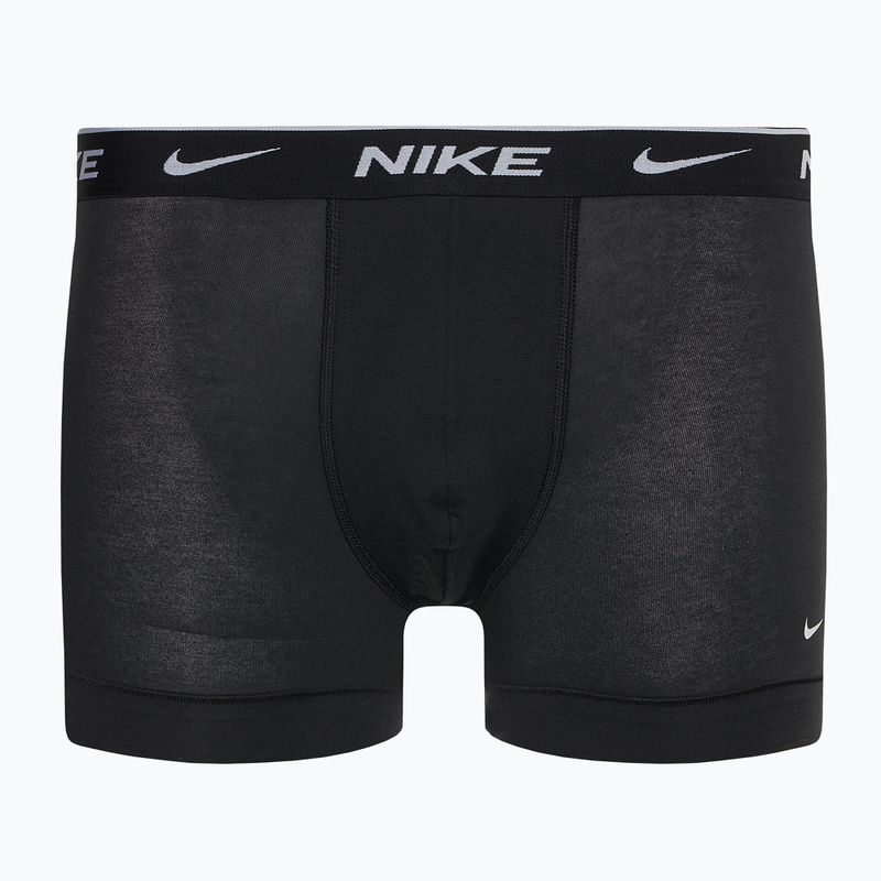 Pánske boxerky Nike Everyday Cotton Stretch Trunk 3 páry black/armory navy/black 2