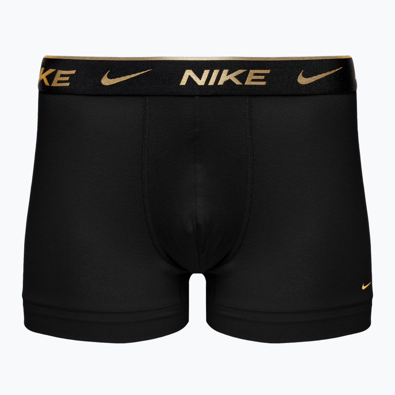 Pánske boxerky Nike Everyday Cotton Stretch Trunk 3 páry black silver/red gold/black gold 2