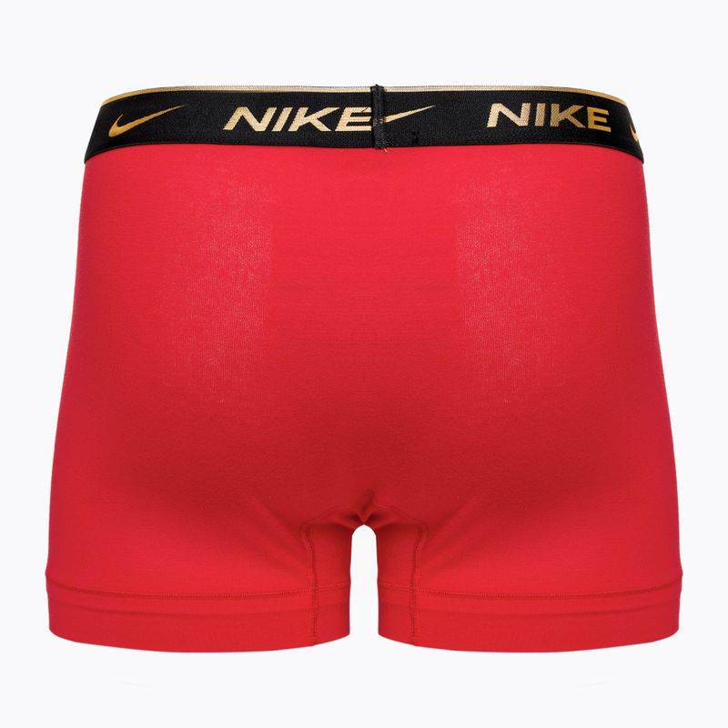 Pánske boxerky Nike Everyday Cotton Stretch Trunk 3 páry black silver/red gold/black gold 5