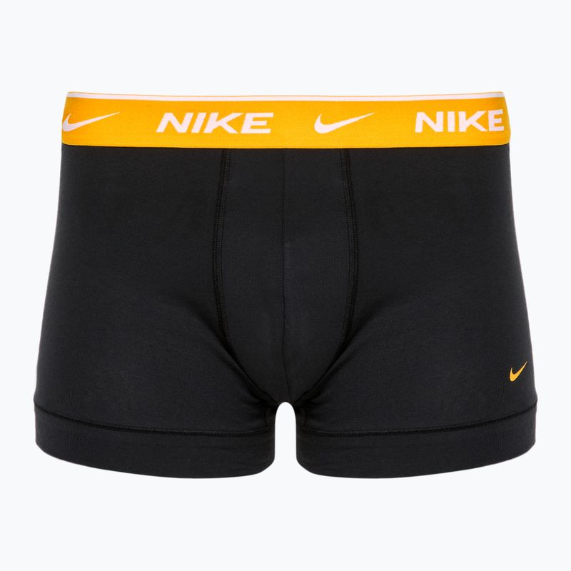 Pánske boxerky Nike Everyday Cotton Stretch Trunk 3 páry black/gold/hyper crimson 2