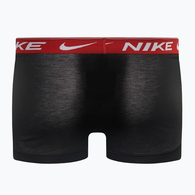 Pánske boxerky Nike Dri-FIT Ultra Comfort Trunk 3 páry black moon/dragon red/armory navy 3