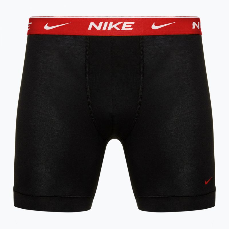 Pánske boxerky Nike Everyday Cotton Stretch 3 páry black team orange/red/black 2