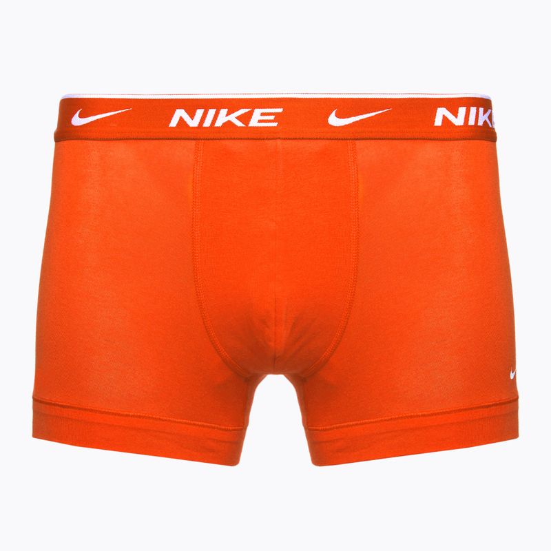 Pánske boxerky Nike Everyday Cotton Stretch Trunk 3 páry team orange/uni red/black 2