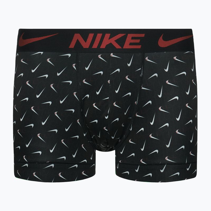 Nike Dri-Fit Essential pánske boxerky 3 páry swoosh life print/uni red/black 8