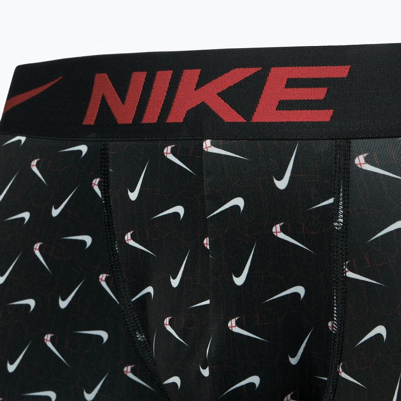 Nike Dri-Fit Essential pánske boxerky 3 páry swoosh life print/uni red/black 10