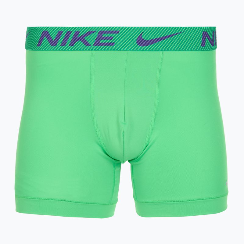 Pánske boxerky Nike Dri-Fit Essential Micro Boxer Brief 3 pary green shock/wild violet/black txtd wb 2