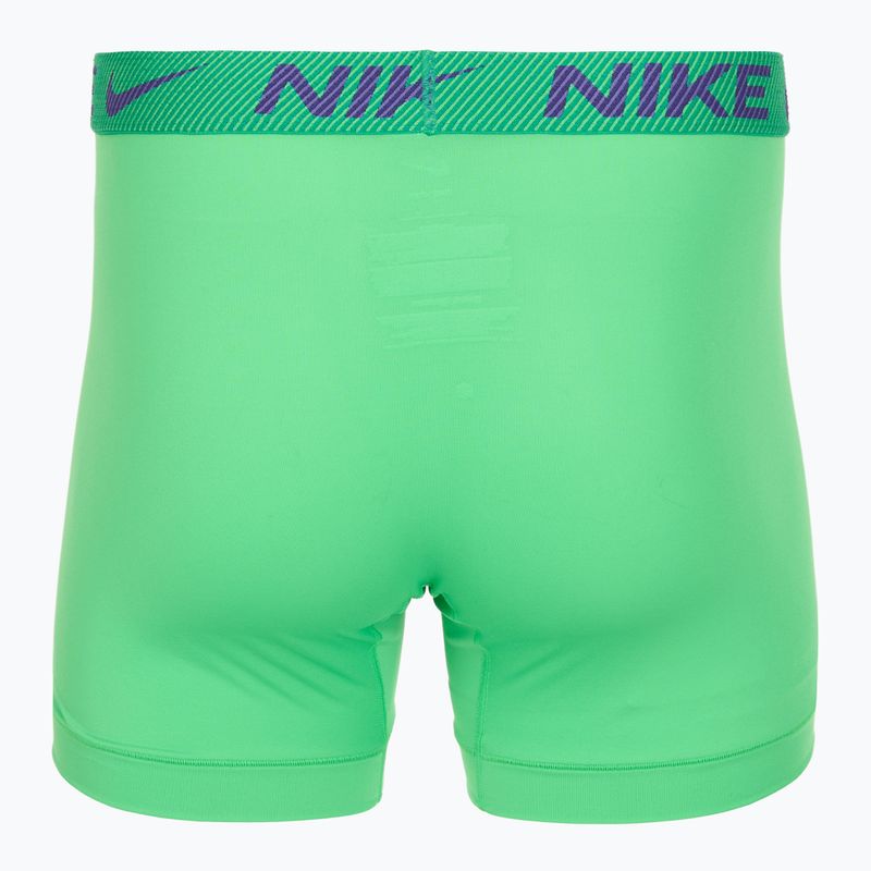 Pánske boxerky Nike Dri-Fit Essential Micro Boxer Brief 3 pary green shock/wild violet/black txtd wb 5