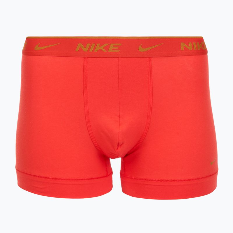 Pánske boxerky Nike Everyday Cotton Stretch Trunk 3 pary light crimson/midnight navy/black 2