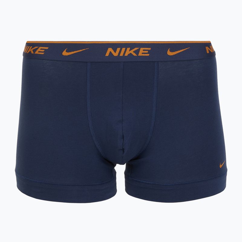 Pánske boxerky Nike Everyday Cotton Stretch Trunk 3 pary light crimson/midnight navy/black 3