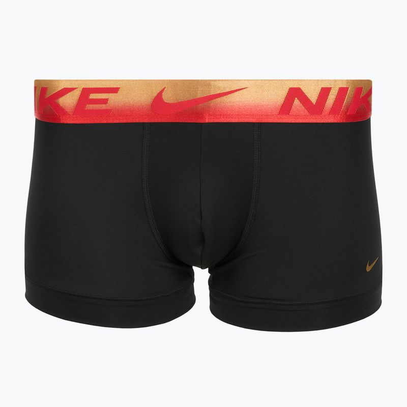 Pánske boxerky Nike Dri-Fit Essential Micro Trunk 3 pary blk/uni red/blk/uni red metallic gradient wb 2